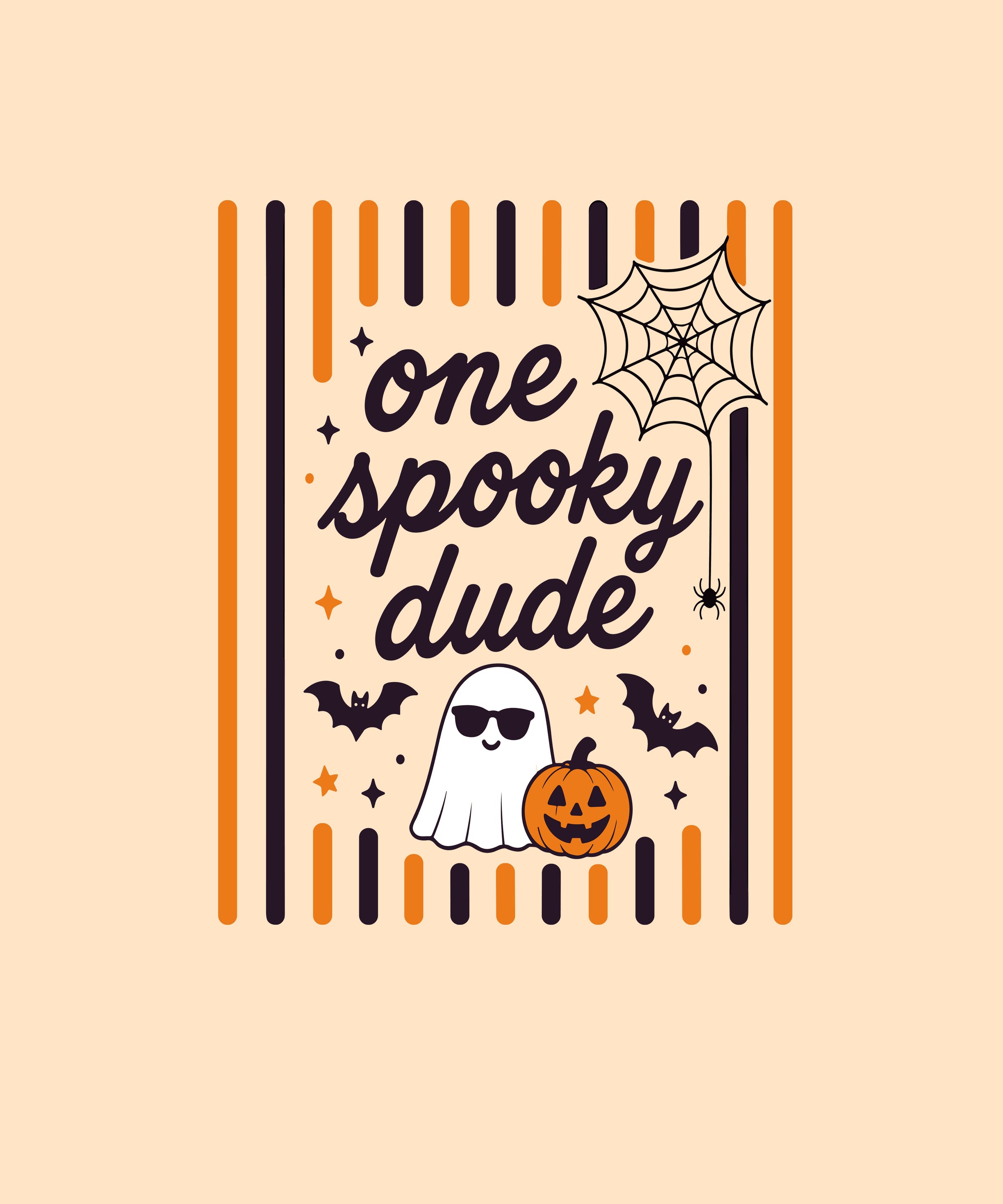 Personalized One Spooky Dude Halloween Ghost Pumpkin