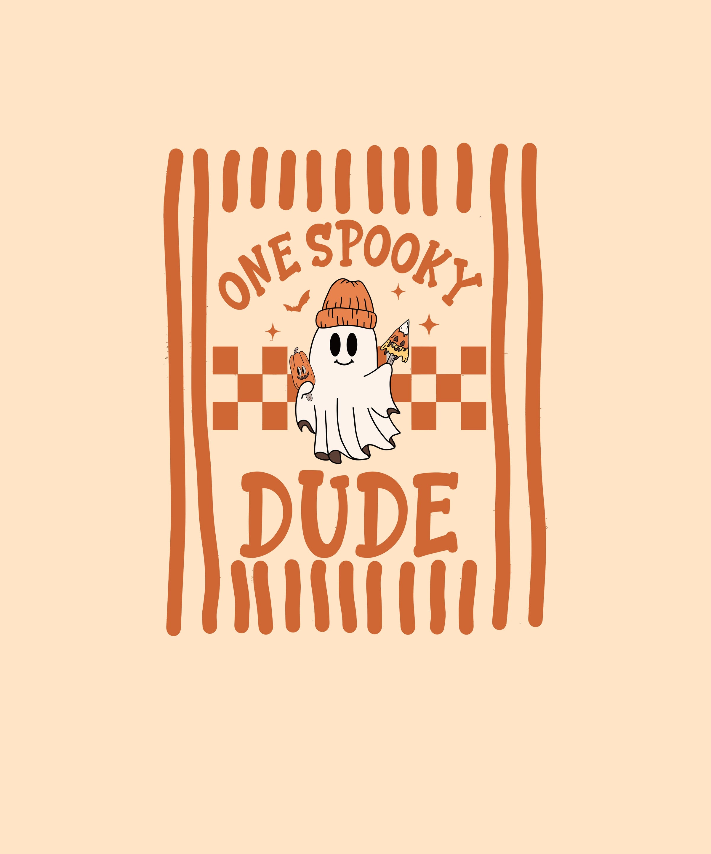 Custom Name Ghost One Spooky Dude Halloween