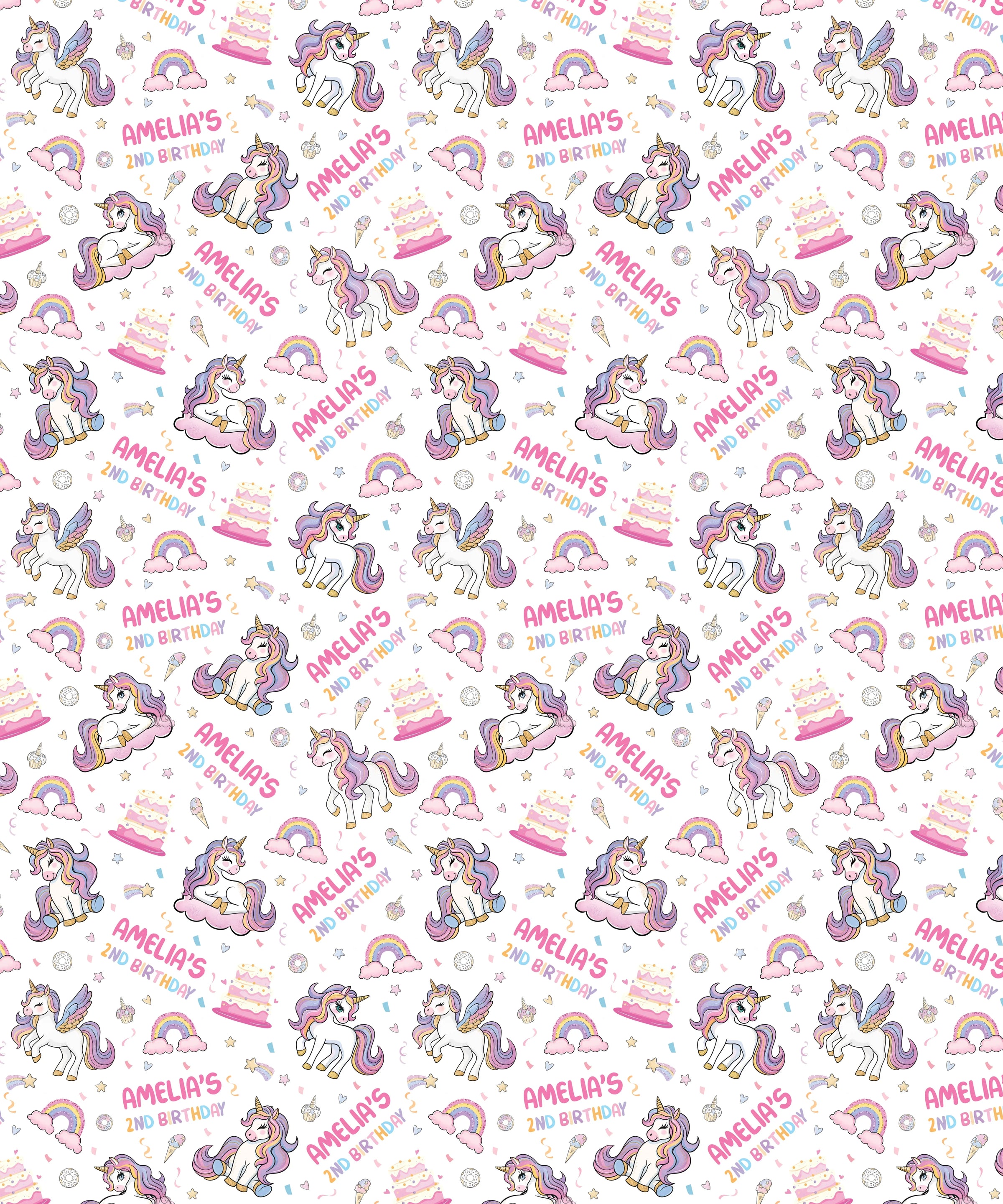 Custom Name Little Unicorn's Birthday