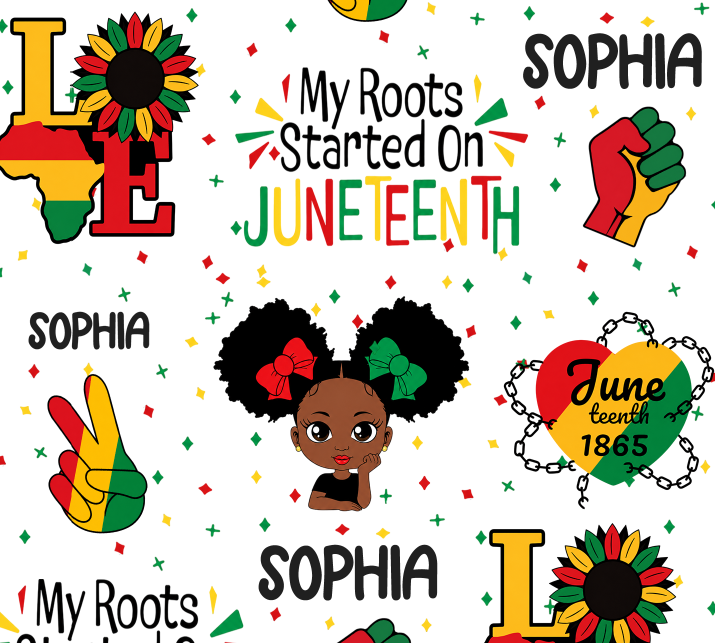 Custom Name My Roots Started On Juneteenth