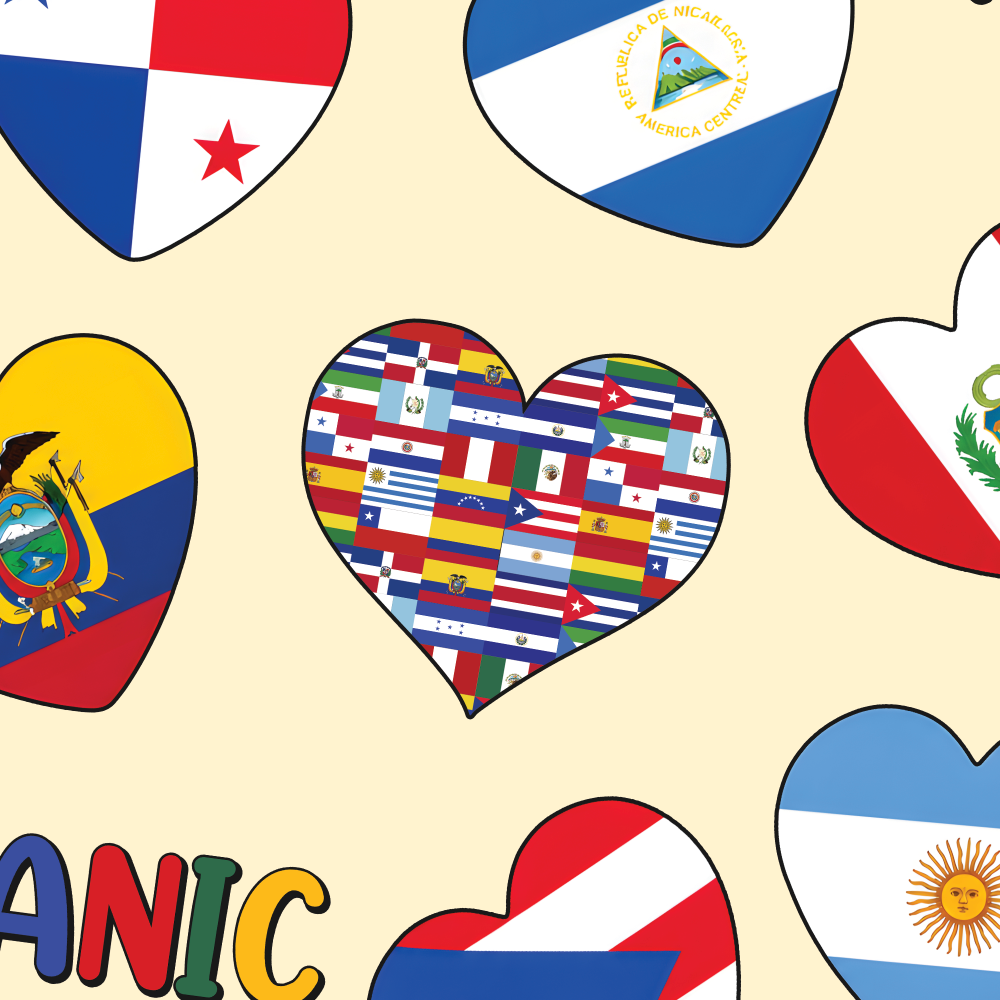Country Flags Hispanic Heritage Month
