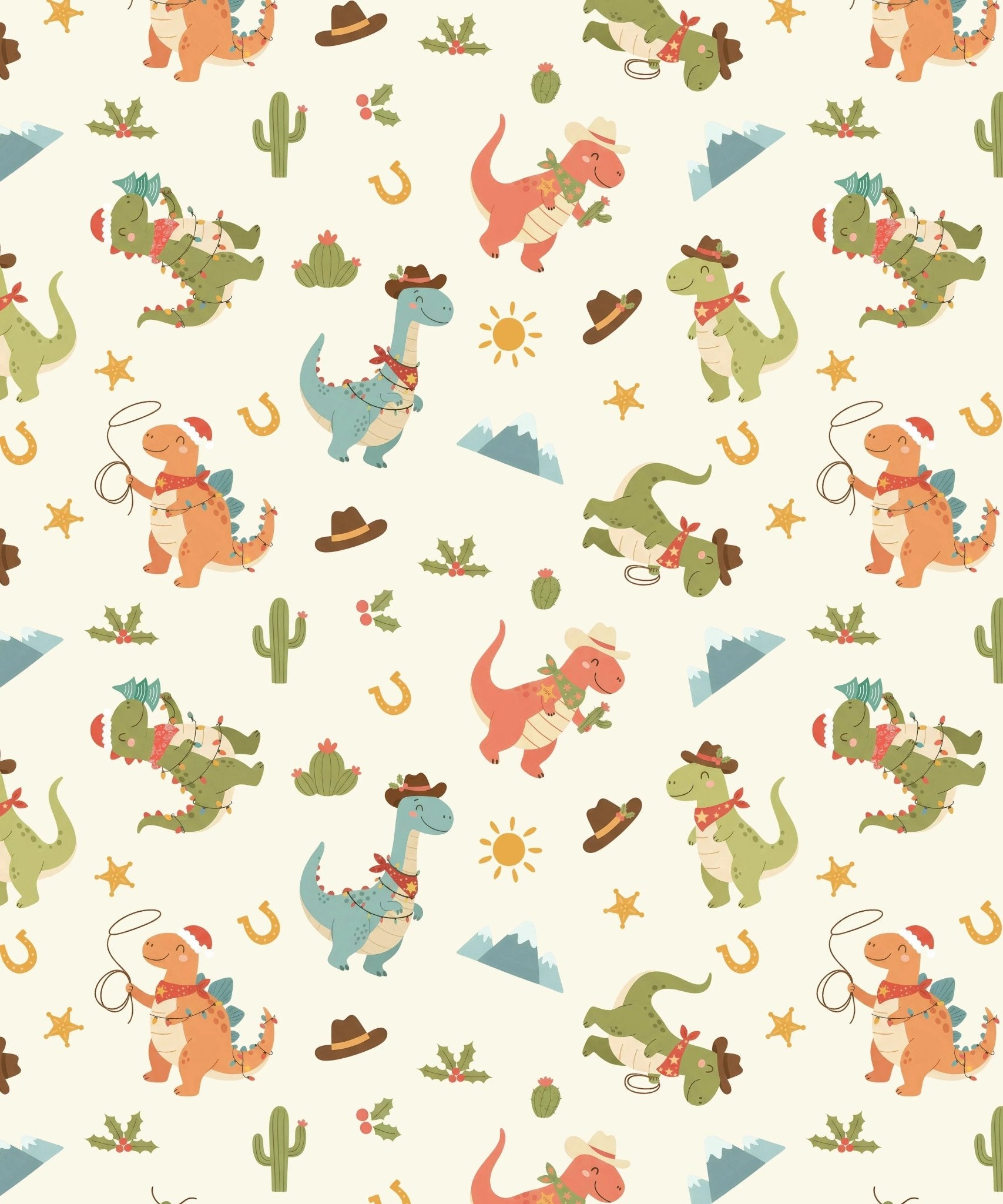 Christmas Cowboy Dinosaur - Zumbamboo