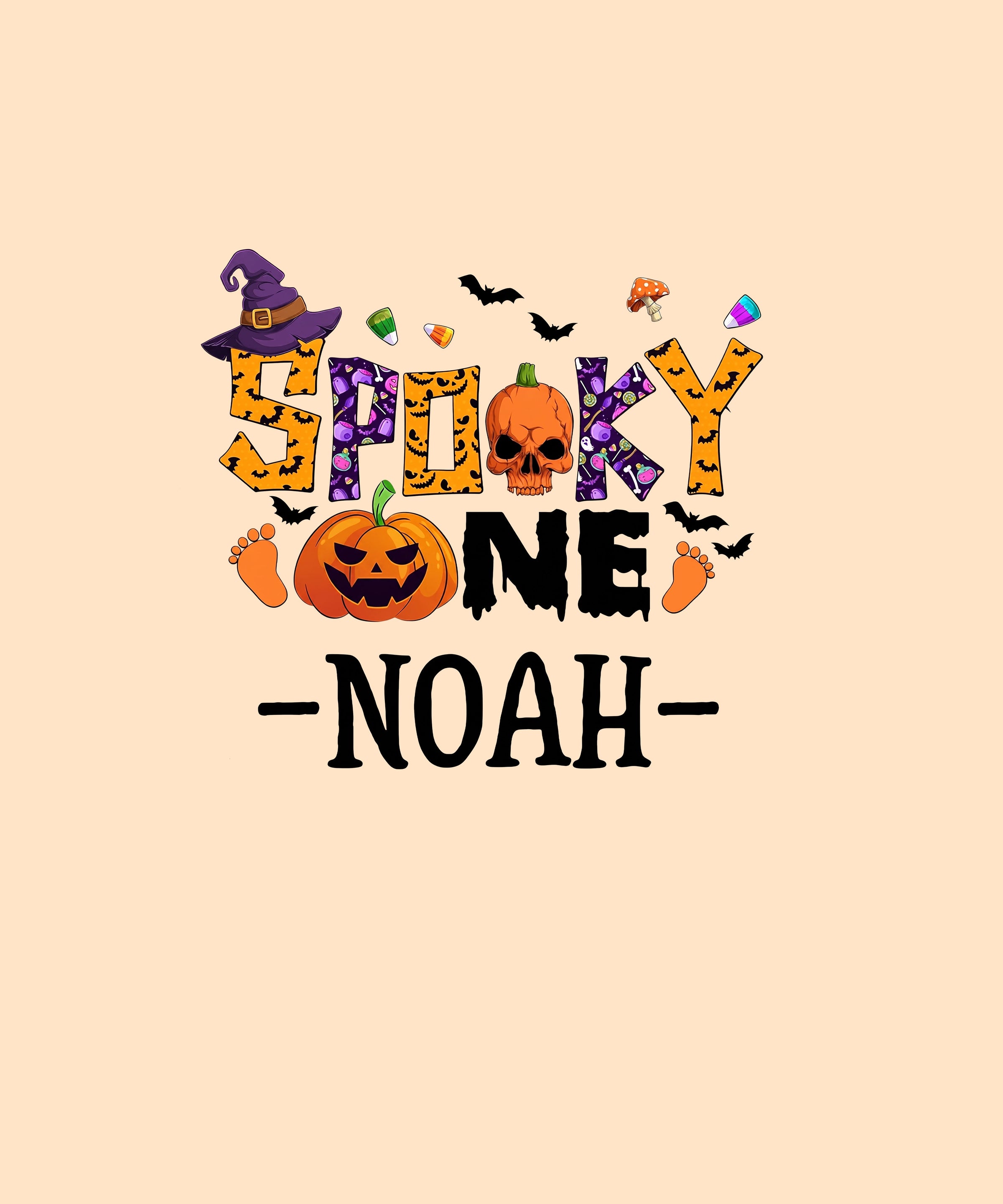 Personalized Spooky One First Birthday Halloween