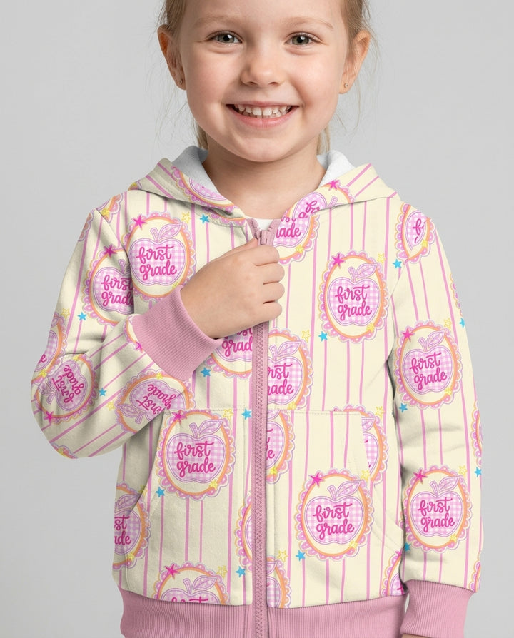 Custom Grade School Sweetie Bamboo Zip Hoodie