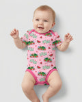 Watermelon Turtle Family Matching Bamboo Bodysuit