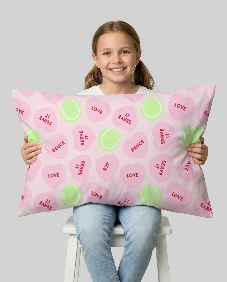 Tennis with Love Bamboo Pillow Case
