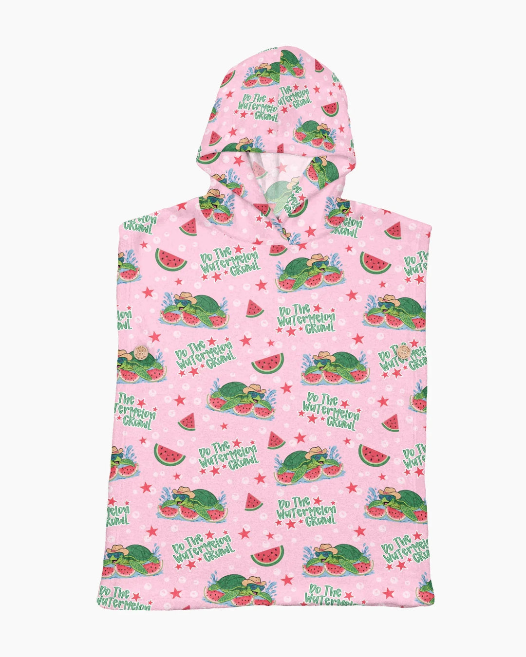 Watermelon Turtle Family Matching Bamboo Swim Poncho