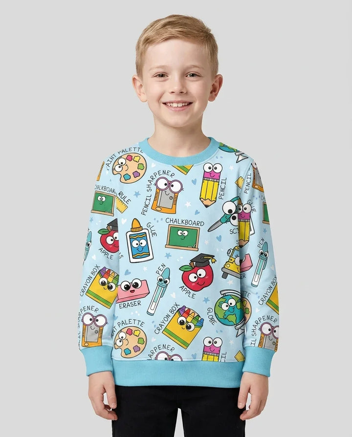 Happy School Pals Bamboo Crewneck Sweatshirt