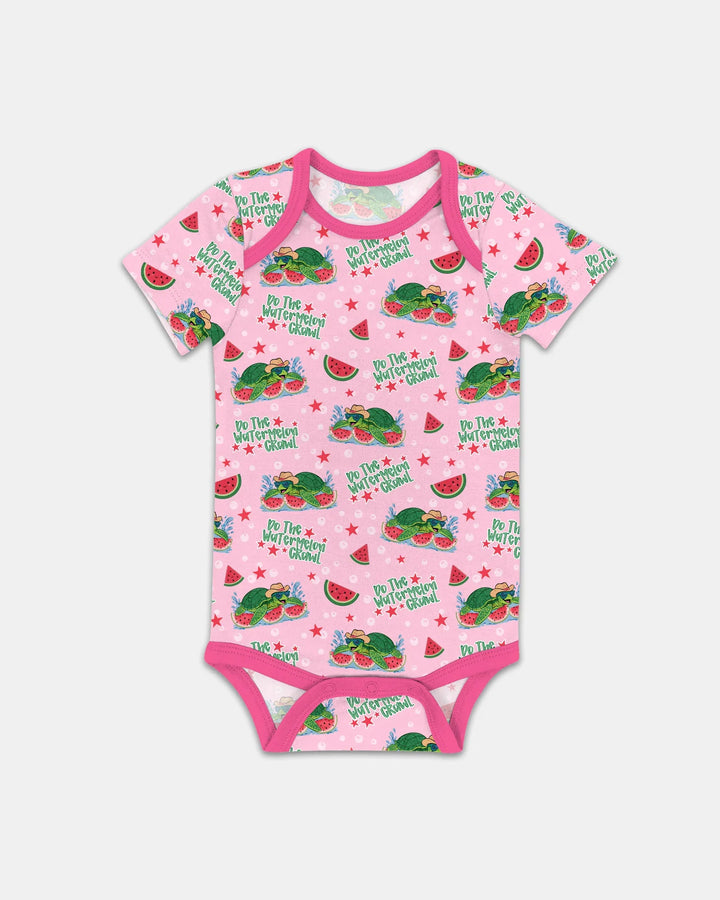 Watermelon Turtle Family Matching Bamboo Bodysuit