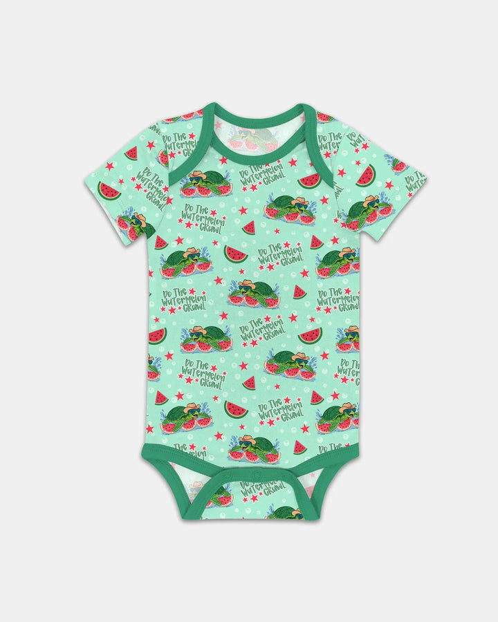 Watermelon Turtle Family Matching Bamboo Bodysuit