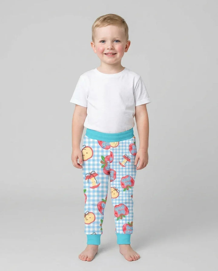 Custom School Grade Apple Days Bamboo Jogger