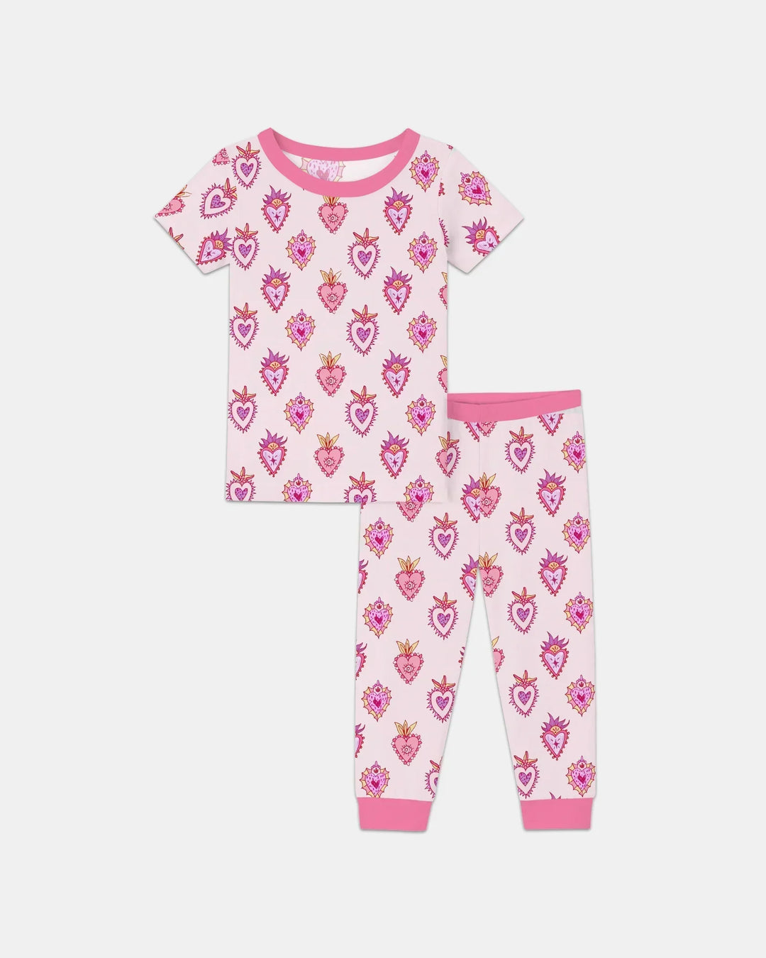 Mi Milagro Bamboo Two Piece Short Sleeve Pajama Set