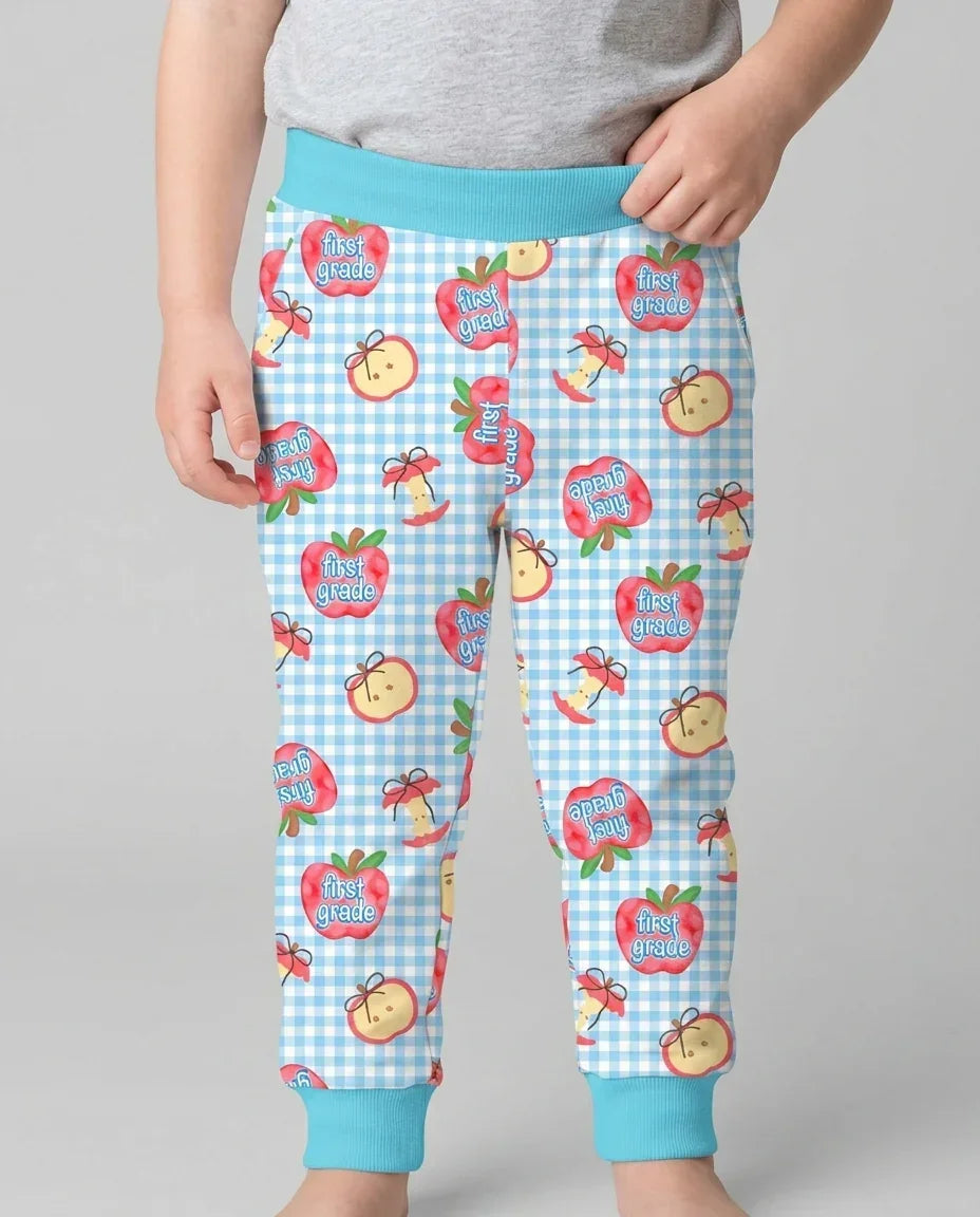 Custom School Grade Apple Days Bamboo Jogger