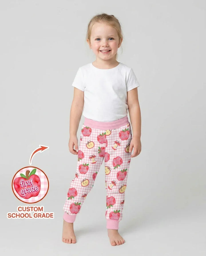 Custom School Grade Apple Days Bamboo Jogger