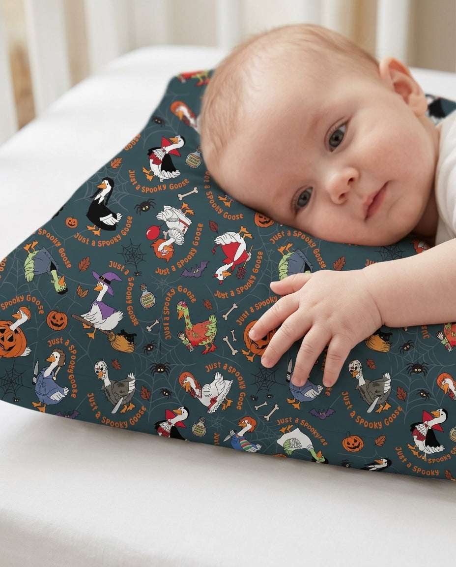 Just A Spooky Goose Family Matching Bamboo Pillow Case