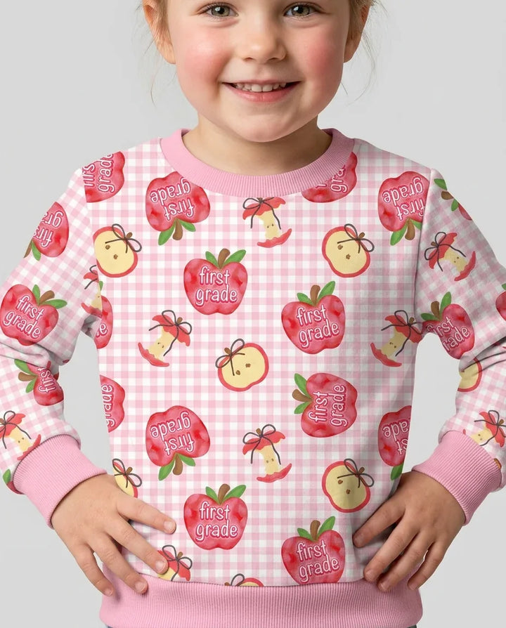 Custom School Grade Apple Days Bamboo Crewneck Sweatshirt