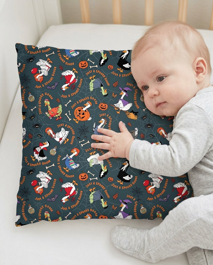 Just A Spooky Goose Family Matching Bamboo Pillow Case