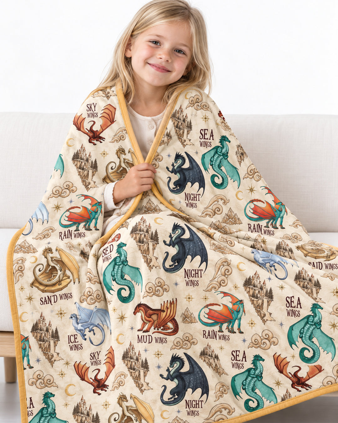 Elemental Dragons Bamboo Blanket