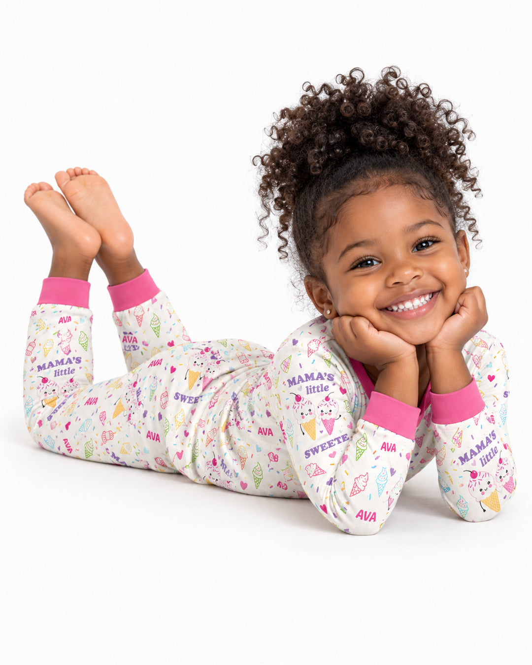 Mama's Little Sweetie Bamboo Two Piece Long Sleeve Pajama Set