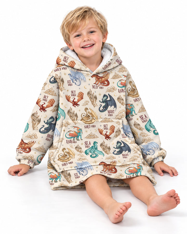 Elemental Dragons Bamboo Blanket Hoodie