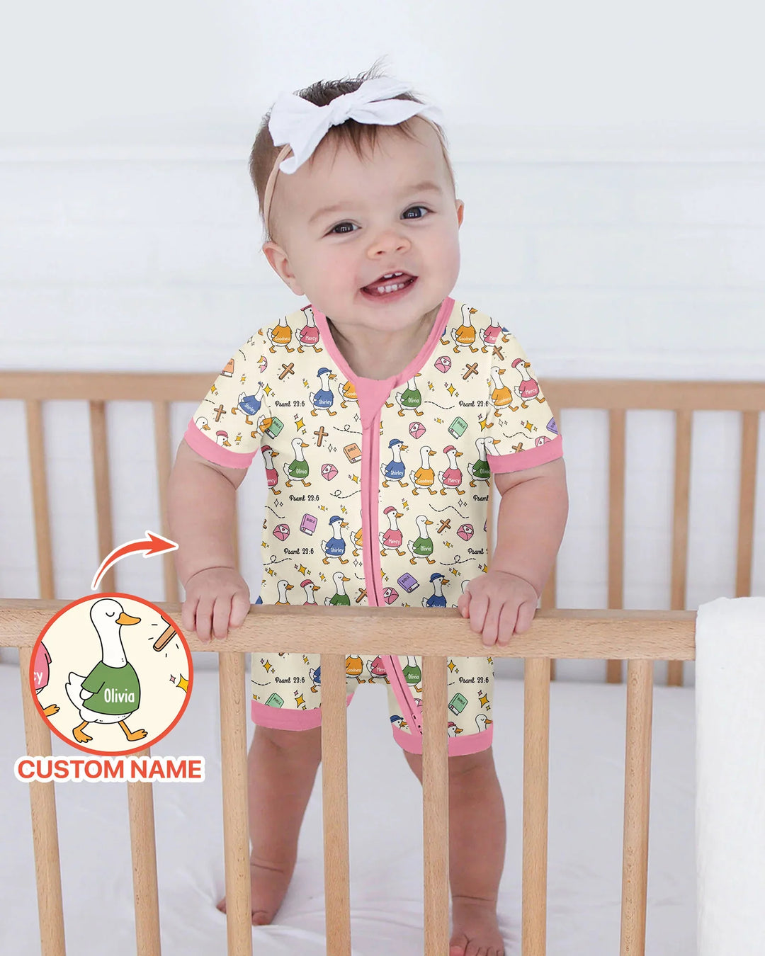 Psalm 23:6 Matching Family Bamboo Shorty Zippy