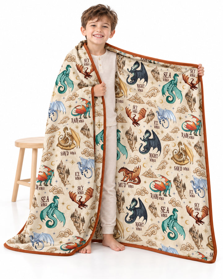 Elemental Dragons Bamboo Blanket
