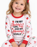 I'm My Daddy's Girl And My Mommy's World Bamboo Two Piece Long Sleeve Pajama Set