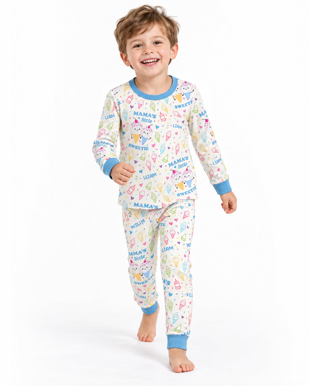Mama's Little Sweetie Bamboo Two Piece Long Sleeve Pajama Set