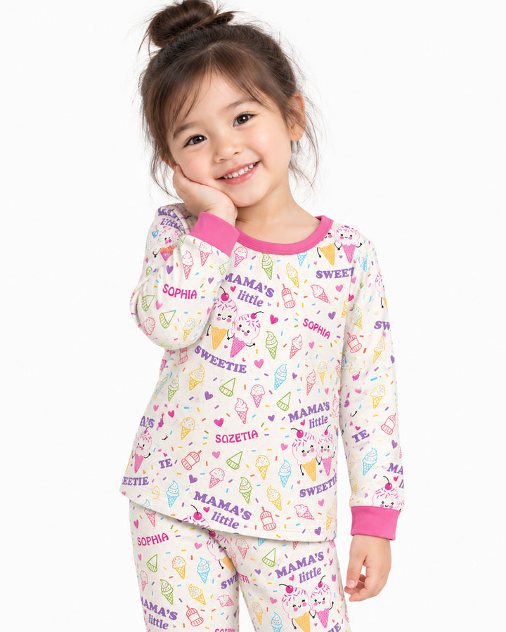 Mama's Little Sweetie Bamboo Two Piece Long Sleeve Pajama Set