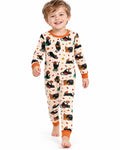 Cozy Cat On Thanksgiving Bamboo Two Piece Long Sleeve Pajama Set