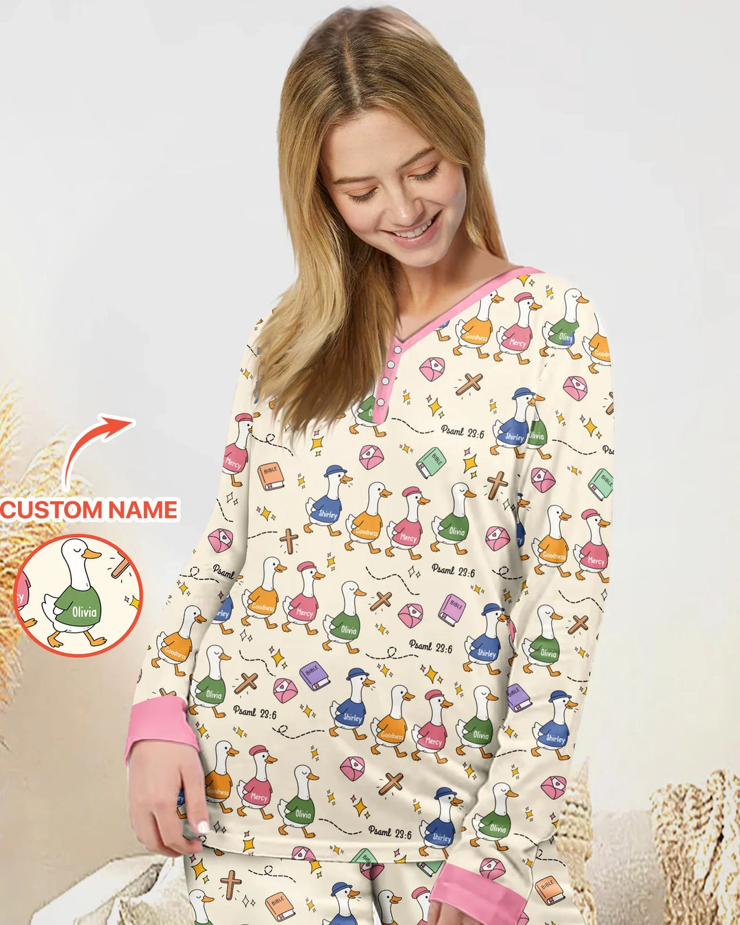 Psalm 23:6 Matching Family Bamboo Women Pajama Set