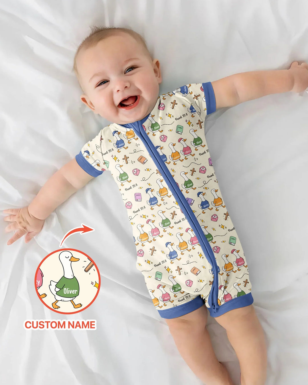 Psalm 23:6 Matching Family Bamboo Shorty Zippy