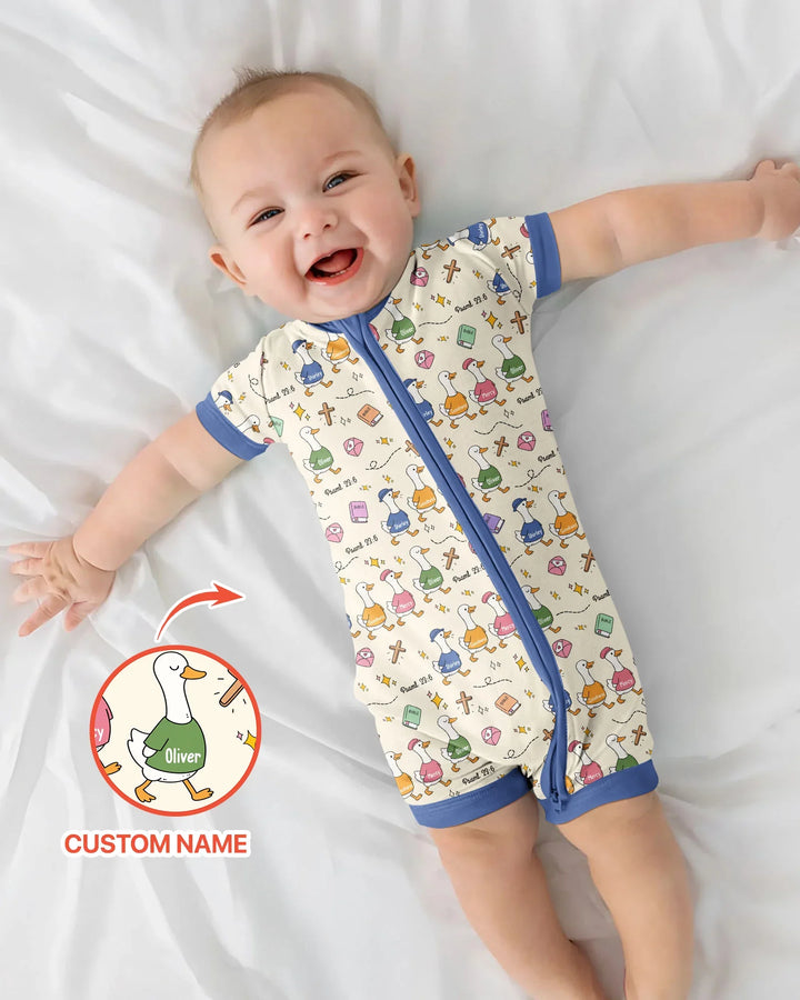 Psalm 23:6 Matching Family Bamboo Shorty Zippy