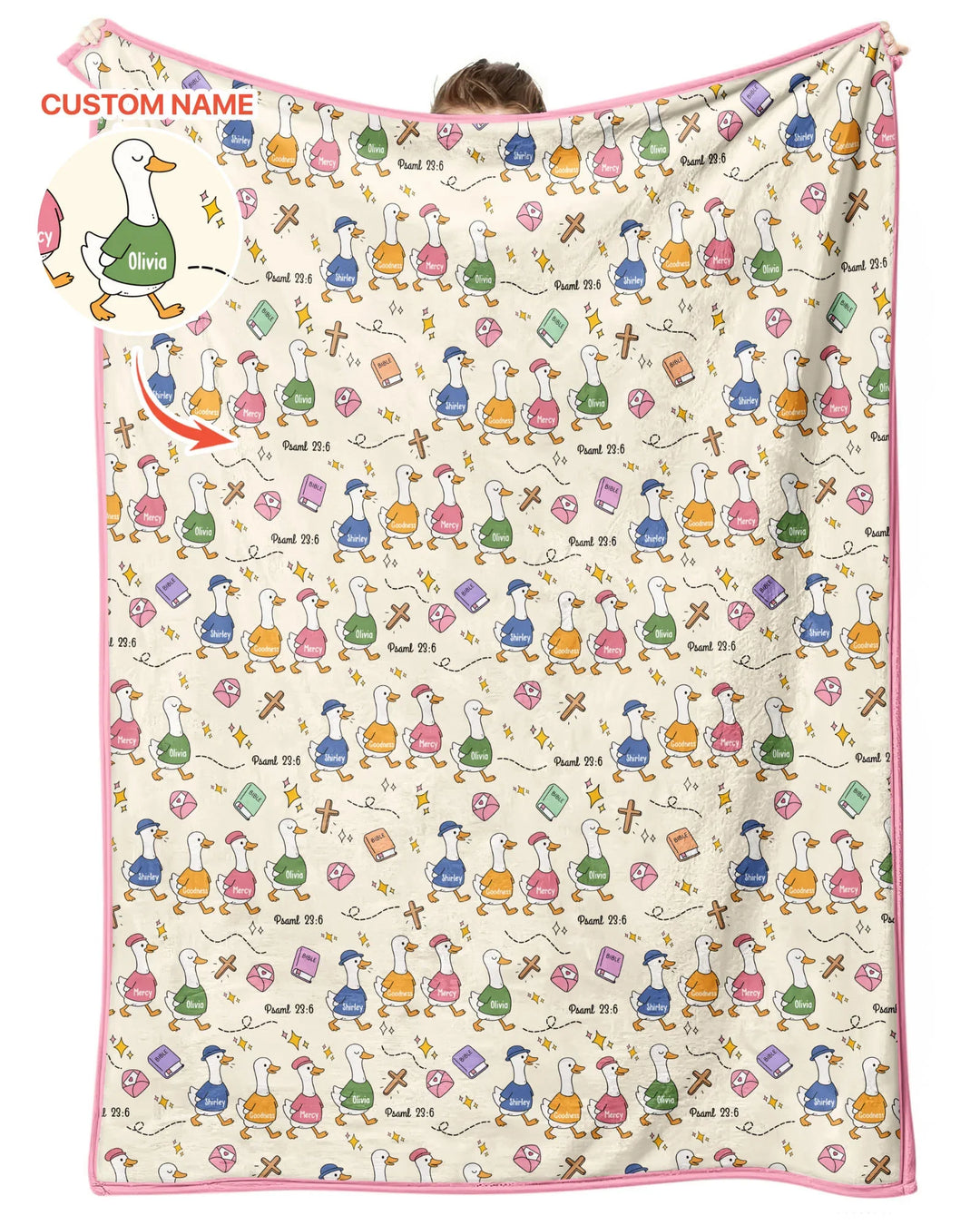 Psalm 23:6 Matching Family Bamboo Blanket