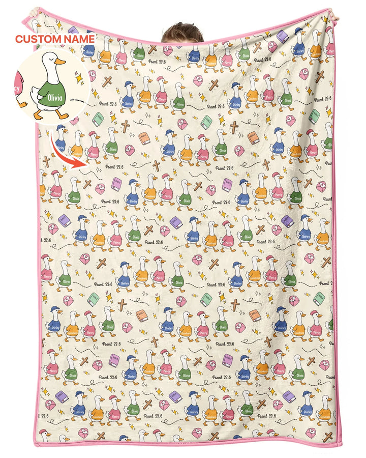 Psalm 23:6 Matching Family Bamboo Blanket