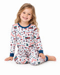First Christmas In 250th Anniversary Custom Name Bamboo Two Piece Long Sleeve Pajama Set