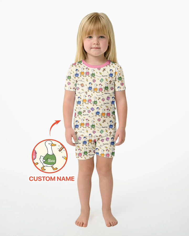 Psalm 23:6 Matching Family Bamboo Two Piece Short Sleeve Shorts Pajama Set