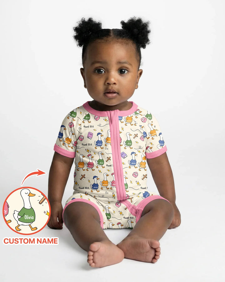 Psalm 23:6 Matching Family Bamboo Shorty Zippy