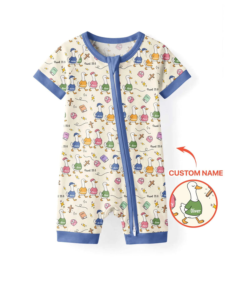 Psalm 23:6 Matching Family Bamboo Shorty Zippy