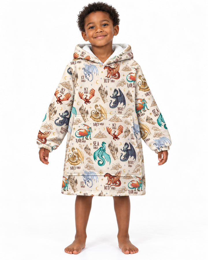 Elemental Dragons Bamboo Blanket Hoodie