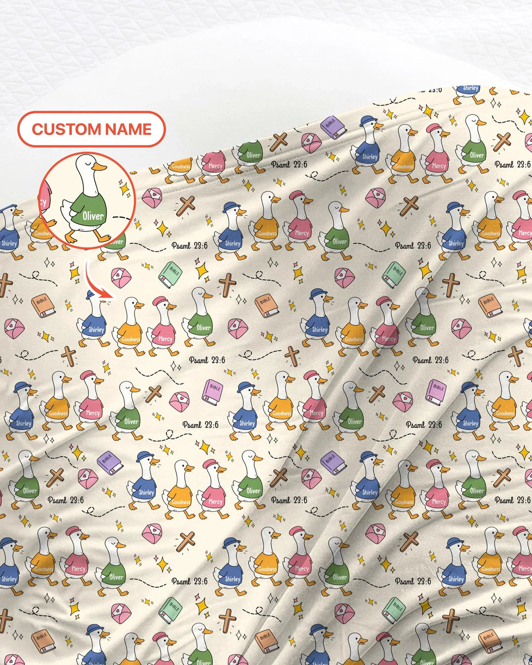 Psalm 23:6 Matching Family swaddle blanket