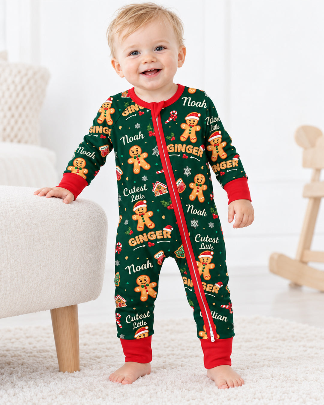 Custom Name Cutest Little Ginger Bamboo Convertible Zippy