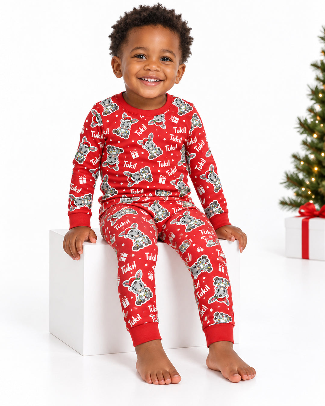 Tuki Tuki Donkey Bamboo Two Piece Long Sleeve Pajama Set