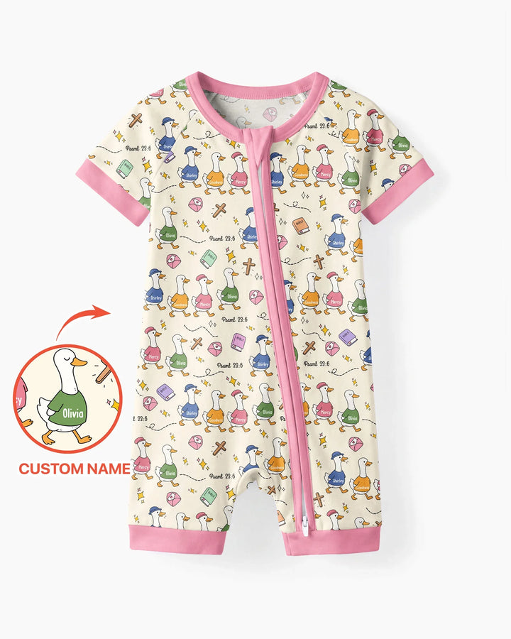 Psalm 23:6 Matching Family Bamboo Shorty Zippy