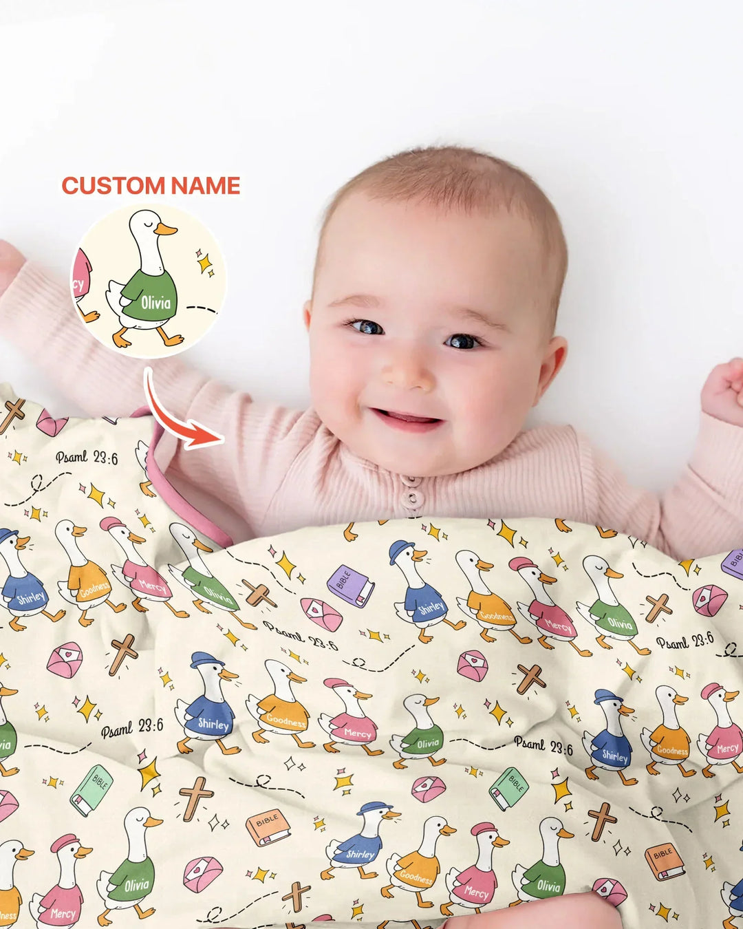 Psalm 23:6 Matching Family Bamboo Blanket