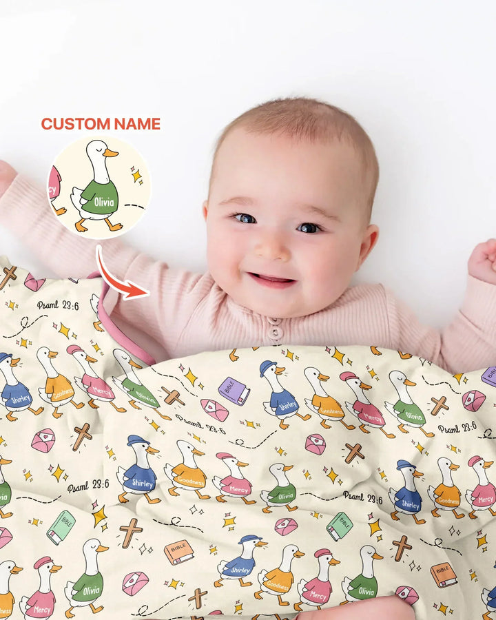 Psalm 23:6 Matching Family Bamboo Blanket
