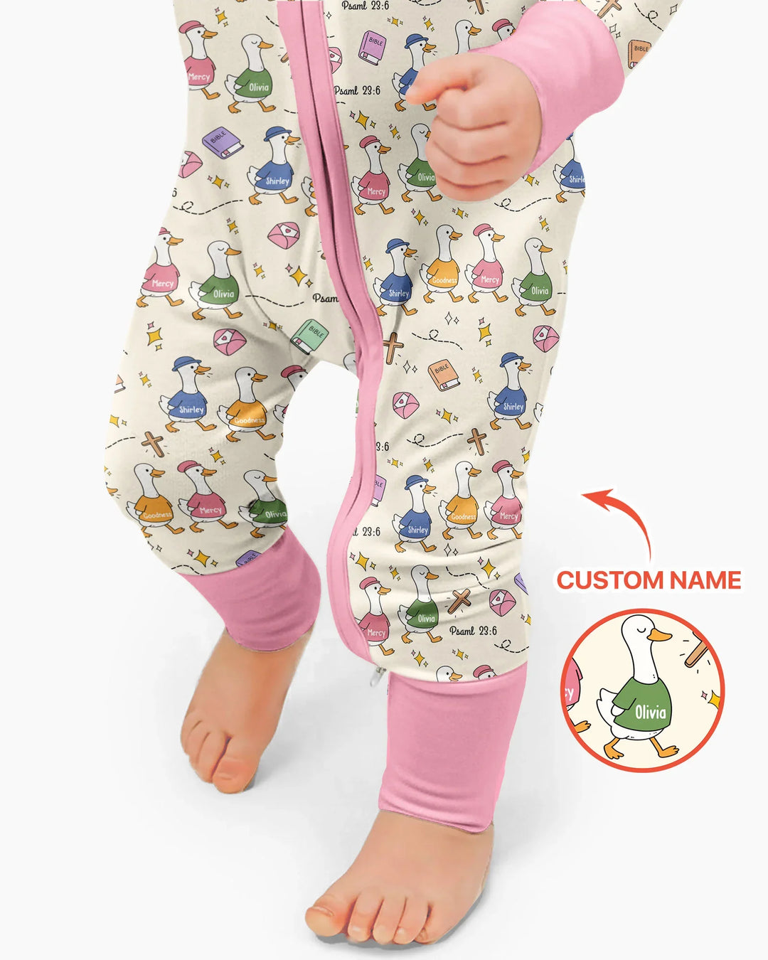 Psalm 23:6 Matching Family Bamboo Convertible Zippy