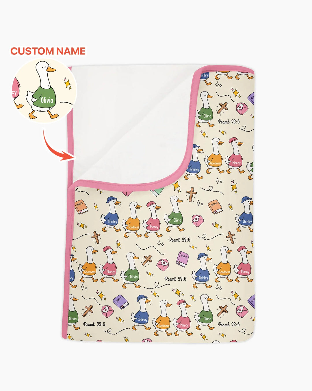 Psalm 23:6 Matching Family Bamboo Blanket