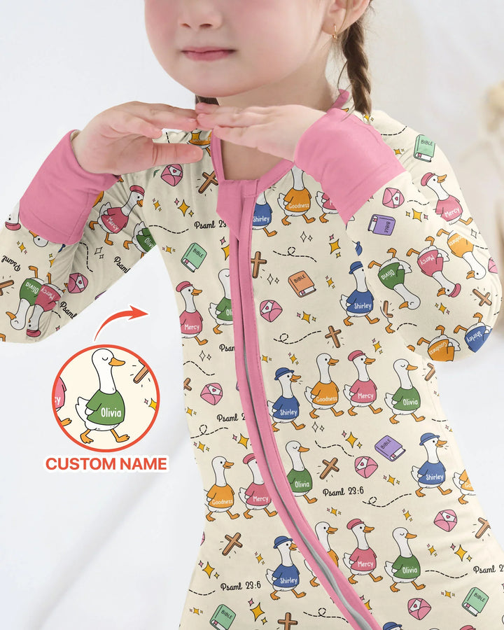 Psalm 23:6 Matching Family Bamboo Convertible Zippy