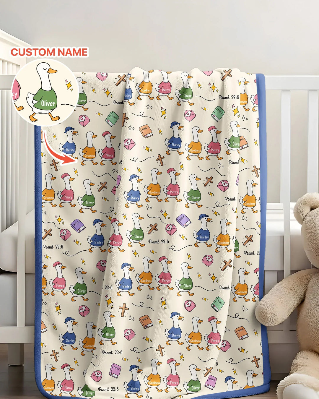 Psalm 23:6 Matching Family Bamboo Blanket